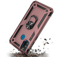 Pancierované obal na mobil pre Samsung Galaxy M21, Nox Case Ring, ružové rose gold