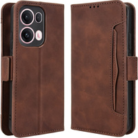 Klapkové puzdro pre Oppo Reno 13 Pro, Card Slot, hnedé