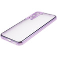 Obal na mobil pre Samsung Galaxy S21, Magnetic Dual Glass, fialové