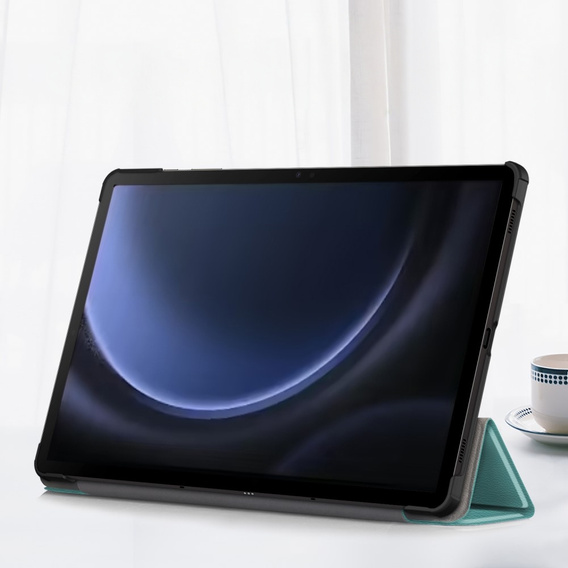 Puzdro pre Samsung Galaxy Tab S9 FE+ Plus, Smartcase s priestorom pre stylus, zelený