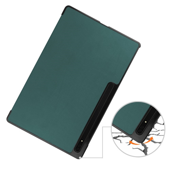 Puzdro pre Samsung Galaxy Tab S9 Ultra, Smartcase, zelený
