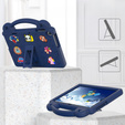 Detské puzdro pre Lenovo Tab M10 10.1 Gen 3 TB-328FU/TB-328XU, Cute Patterns, so stojanom, tmavomodré
