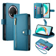 Klapkové puzdro pre Honor Magic 7 Lite, Wallet Zipper Pocket, modré