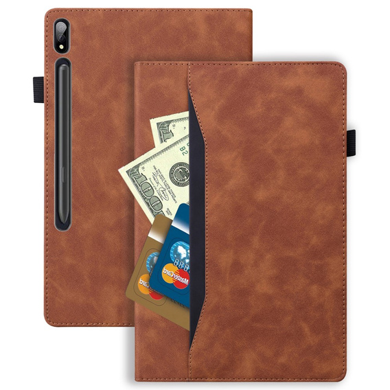 Puzdro pre Samsung Galaxy Tab S10 FE+ Plus, Classic, s priestorom pre stylus, čierne