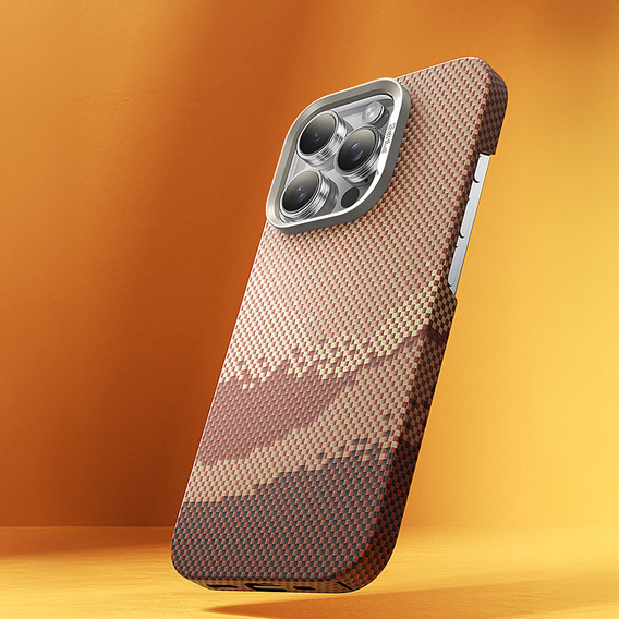 Puzdro Benks Magnetic Golden Tide Kevlar 600D pre iPhone 16 Pro