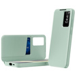 Flipové puzdro pre Samsung Galaxy S25 Edge, Smart View Wallet, zelený