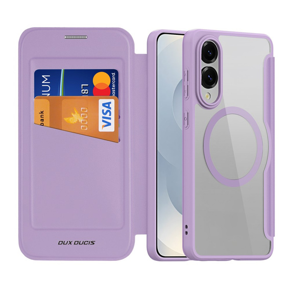 Dux Ducis Obal na mobil pre Samsung Galaxy S25 Edge, Skin X Pro, MagSafe, fialové