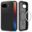 Puzdro Spigen pre Google Pixel 9A, Thin Fit Mag, čierne + tvrdené sklo 9H