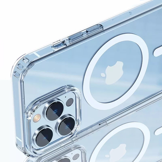 Obal na mobil pre iPhone 14 Pro, Dropproof MagSafe, priehľadné