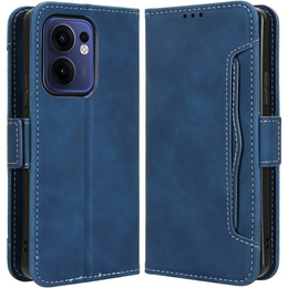 Klapkové puzdro pre Oppo Reno 13F / Oppo Reno 13FS, Card Slot, tmavomodré