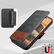Flipové puzdro 2 v 1 pre iPhone 17 Pro Max, SUTENI, pre MagSafe, čierne