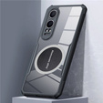 Puzdro pre OnePlus Nord CE4 Lite, s magnetickým štítkom, transparentné / čierne