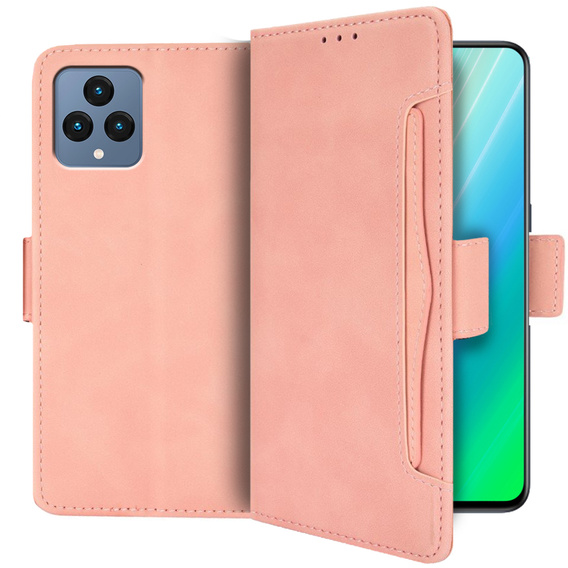 Klapkové puzdro pre T Phone 5G, Card Slot, ružové
