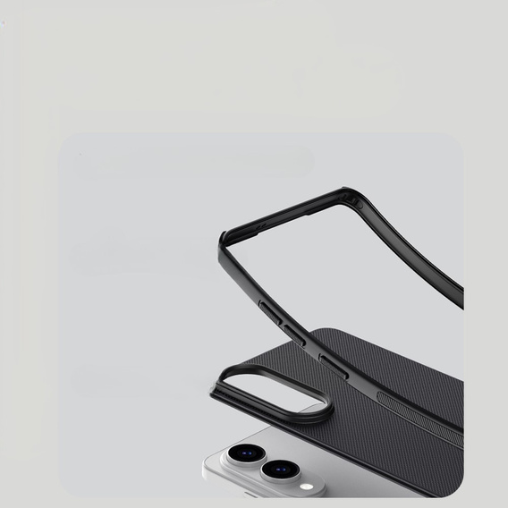 NILLKIN puzdro pre Samsung Galaxy S25 Edge, Frosted Shield, pre MagSafe, čierne