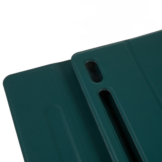 Puzdro + klávesnica Galaxy Tab S7+ Plus / S8+ Plus /S7 FE T730 T733, Pen Slot, zelený
