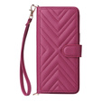 Puzdro s chlopňou pre Xiaomi Poco F7 Pro / F7 Ultra, Crossbody Leather Wallet, bordové