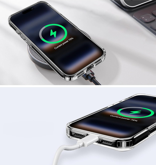 Magnetické puzdro s kvetinovým laserovým vzorom pre iPhone 17 Pro Max