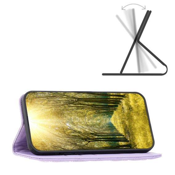 Klapkové puzdro pre Samsung Galaxy A34 5G, Wallet, BINFEN COLOR, fialové