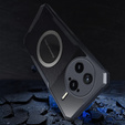 Puzdro pre Xiaomi Poco F7 Ultra, s magnetickým štítkom, transparentné / čierne