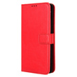 Klapkové puzdro pre Infinix Note 40 Pro Plus, Crazy Horse Wallet, červené
