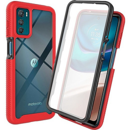 Puzdro pre Motorola Moto G42 4G, Shockproof, s fóliou, červené