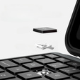 Puzdro + klávesnica iPad 10.9 2022, NILLKIN Bumper Pen Slot, čierne
