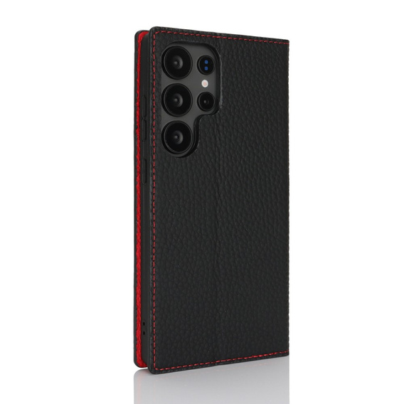Klapkové puzdro pre Samsung Galaxy S25 Ultra, Litchi Skin Grain, čierne