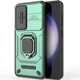 Puzdro pre Samsung Galaxy S24, KickStand Camera Lens, zelený