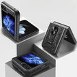 Pancierované obal na mobil pre Samsung Galaxy Z Flip5 5G, Nox Case Ring, čierne
