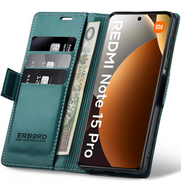ERBORD Lesklé puzdro Litchi pre Xiaomi Redmi Note 15 Pro 4G