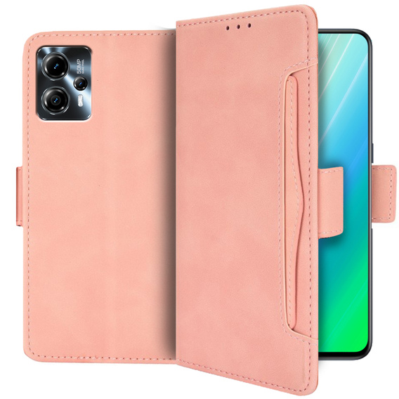 Klapkové puzdro pre Motorola Moto G13 4G / G23 4G, Card Slot, ružové