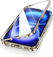 Magnetické puzdro Dual Glass MagSafe pre iPhone 16, zlaté