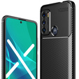 Obal na mobil pre Motorola Moto G60, Carbon Gel, čierne