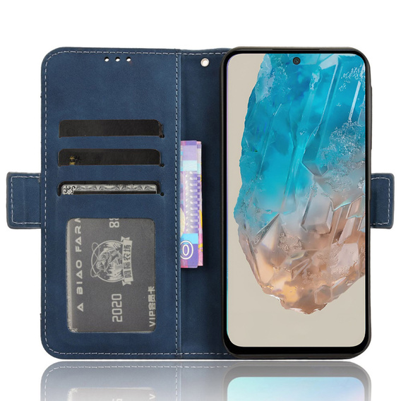 Klapkové puzdro pre Samsung Galaxy M35, Card Slot, tmavomodré