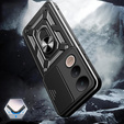 Obal na mobil pre Vivo V50 Lite 4G / 5G, CamShield Slide, čierne