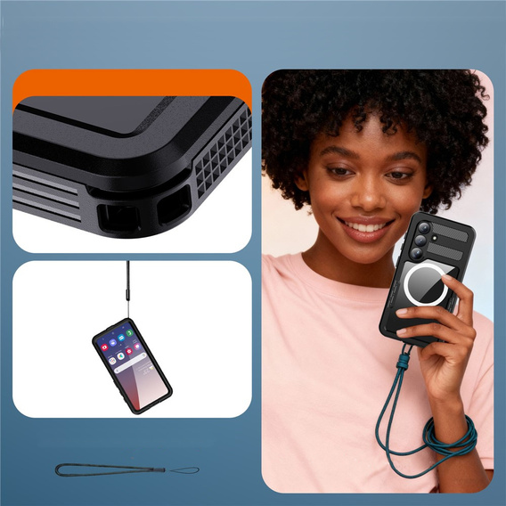 Vodotesné puzdro REDPEPPER pre Samsung Galaxy S26, čierne