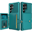 Puzdro pre Samsung Galaxy S24 Ultra, Card Holder Kickstand, zelený