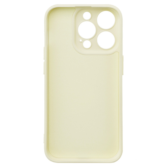 Obal na mobil pre iPhone 15 Pro, Silicone Lite, krémové