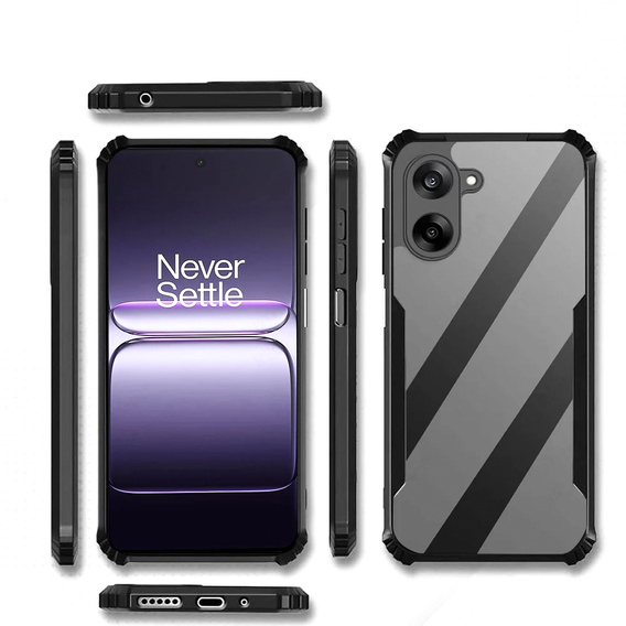 Obal na mobil pre OnePlus Nord CE5, AntiDrop Hybrid, čierne