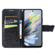 Klapkové puzdro pre Motorola Moto G15 / Motorola Moto G15 Power, Butterfly, čierne