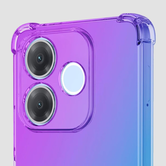 Puzdro pre Oppo A5 Pro 5G, Gradient Dropproof, Fialová / modrá
