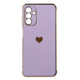 Obal na mobil pre Samsung Galaxy A13 5G, Electro heart, fialové