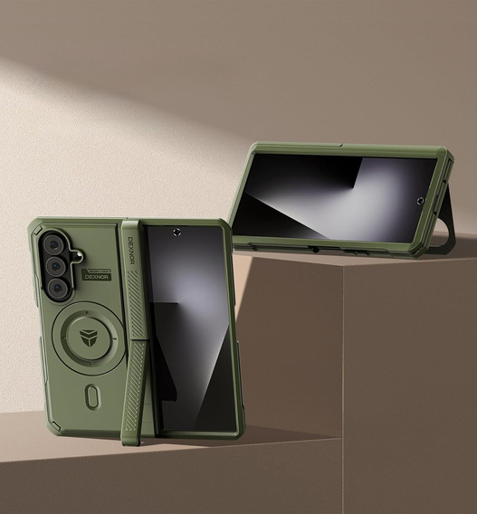 Dexnor Magnetické pancierované puzdro s dvojitou základňou pre Samsung Galaxy Z Fold7