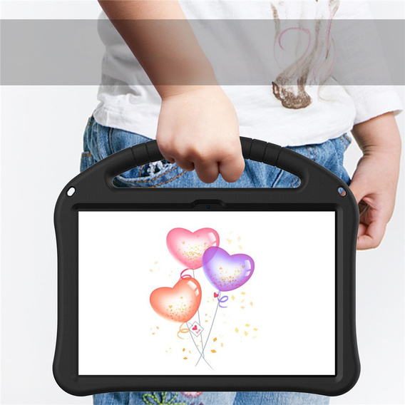 Detské puzdro pre T Tablet 2 5G, so stojanom a rukoväťou, čierne