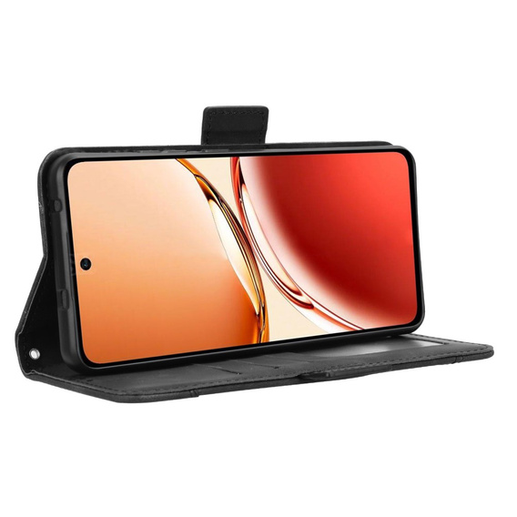 Klapkové puzdro pre Oppo Reno 12FS / 12F, Card Slot, čierne