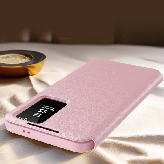 Flipové puzdro pre Samsung Galaxy S24 Ultra, Smart View Wallet, ružové