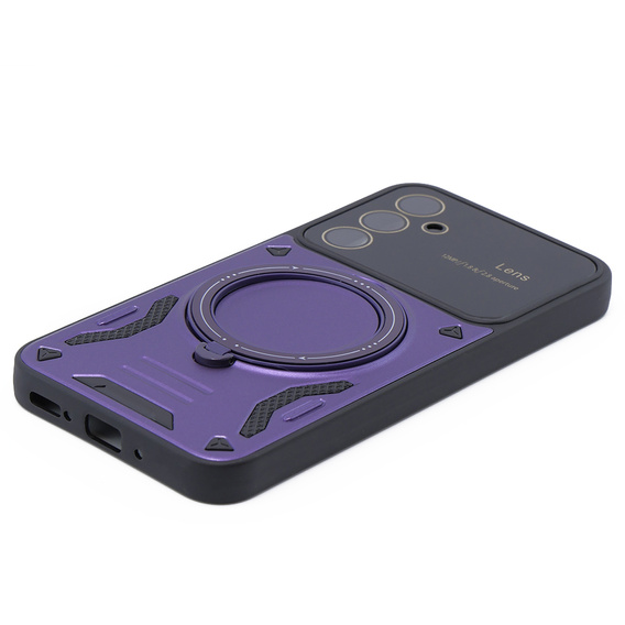Pancierované puzdro pre Samsung Galaxy A54 5G, CamShield MagSafe, fialové