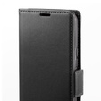 Puzdro pre Xiaomi Redmi Note 13 Pro 4G / Xiaomi Redmi Note 14S / Xiaomi Poco M6 Pro 4G, ERBORD Glossy Litchi, flipová peňaženka, čierne
