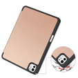 Puzdro pre iPad Pro 11" 2024 (5 gen.), Smartcase s priestorom pre stylus, ružové