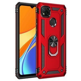 Pancierované obal na mobil pre Xiaomi Redmi 9C, Nox Case Ring, červené